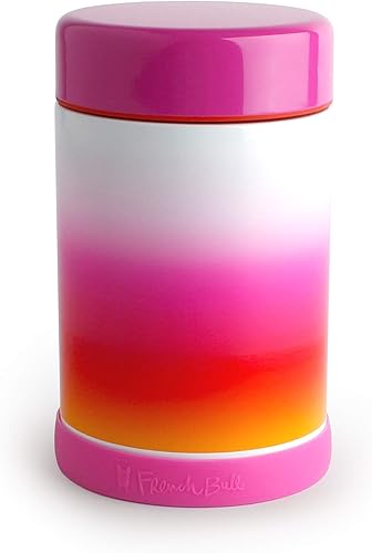 French Bull Termo de acero inoxidable a prueba de fugas para almuerzo caliente, con aislamiento al vacío, recipiente para sopa de alimentos, tapa de