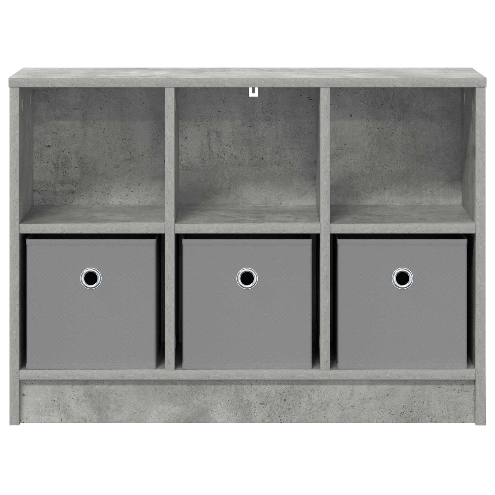 vidaXL Sideboard Betongrau 73,5 x 22,5 x 53,5 cm