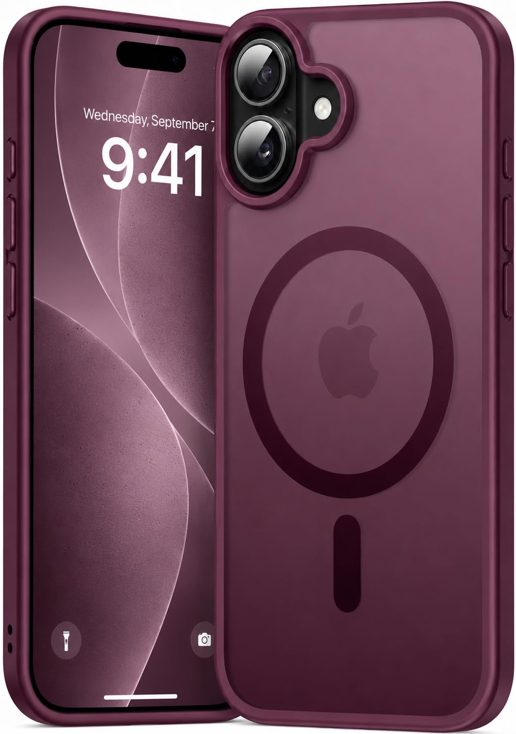 Elzzi Magnetic Magsafe for iPhone 18 Pro Max/iPhone 17 Pro Max Case (Compatible with MagSafe) Slim Translucent Matte Shockproof with Anti-Fingerprint Phone Case, Burgundy — Amazon image 22