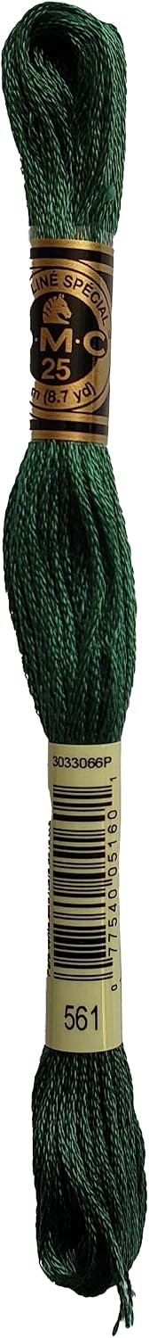 DMC 6-Strand Embroidery Cotton Bundle - Jade Color Family -4 Skeins of Thread - 8.7yd Skeins