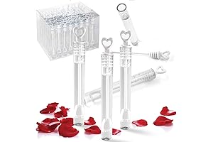 Liberty Imports 48 Pack Mini Heart Bubble Wands: Bridal Party Favors for Weddings