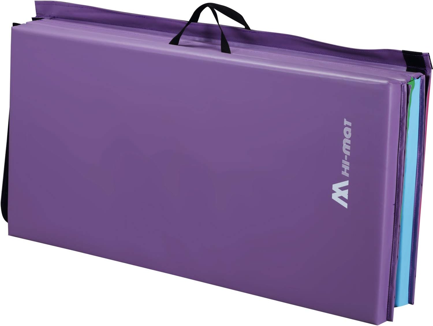 Gymnastics Mat，Gym Tumbling Mats for Kids，Folding tumble Mat With Carrying Handles ，Foldable Exercise Mat Gym Mat for Home, Training Yoga, Multiple Colors
