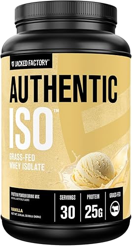 Vista 24 de Jacked Factory Auténtico polvo aislado de proteína de suero ISO, bajo en carbohidratos, proteína de construcción muscular sin OMG sin rellenos