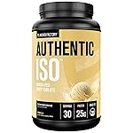 Jacked Factory Authentic ISO Whey Protein Isolate Powder - Low Carb, Non-GMO Muscle Building Protein w/No Fillers, Post Workout Recovery - 30 Servings, Vanilla