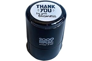 Thank You for Your Business Stamp / Self Inking Rubber Stamp (1 5/8" Round)