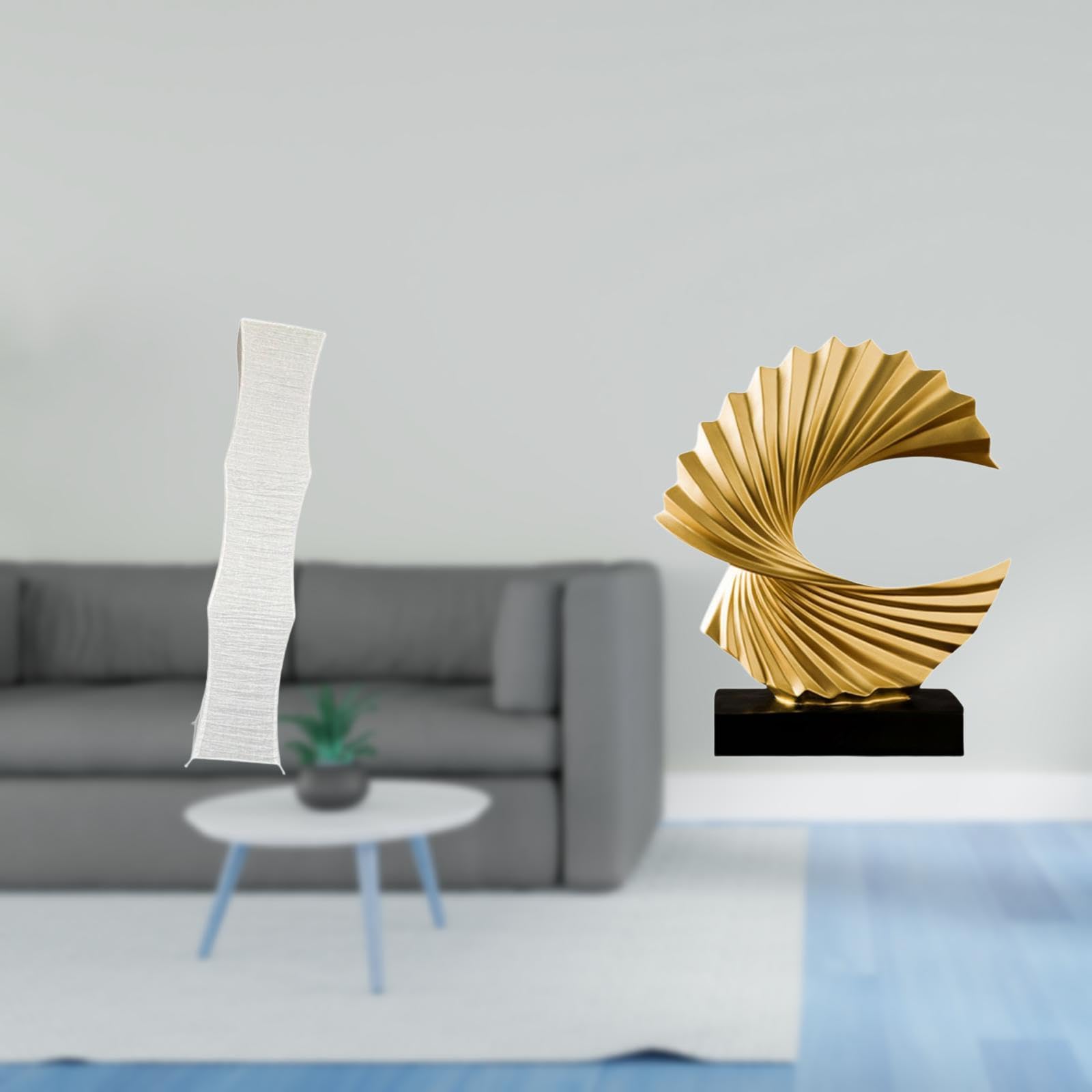 Enakshi® Ocean Wave Floor Lamp Shade Abstract Resin Sculpture Living Room Decor Standing Light Cover Bedroom Ornament Gift Artwork|Home & Garden | Lamps, Lighting & Ceiling Fans | Lamp Shades-image-29