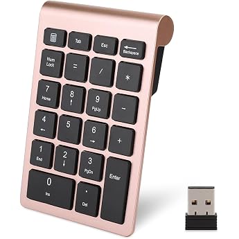Numeric Keypad 22 Keys 2.4G Numeric Keypad Thin Ergonomic Keyboard