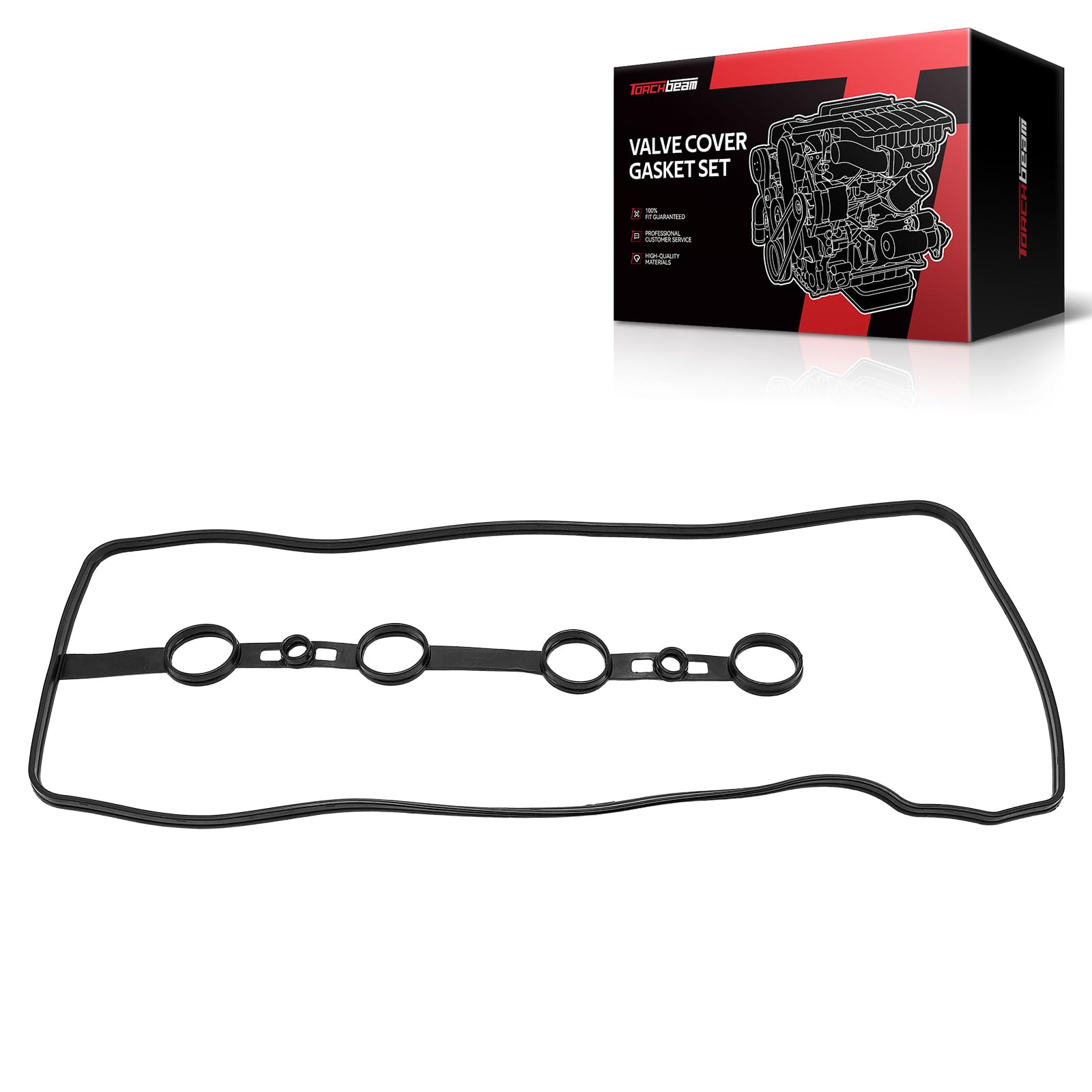 Torchbeam VS50530R Valve Cover Gasket Set for Toyota Camry 2002-2011 2.4L