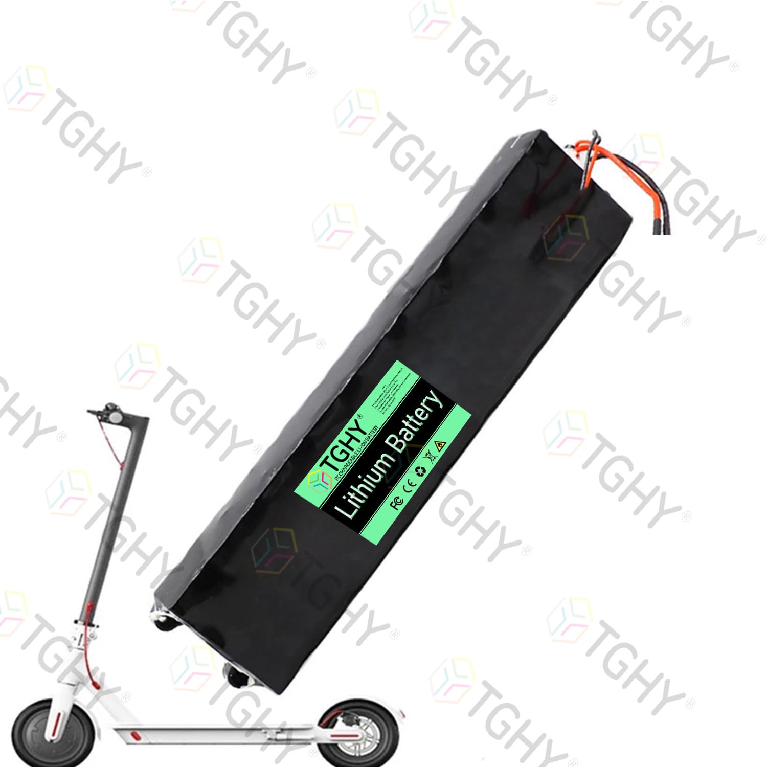 TGHY Batteria per Monopattino Elettrico 36V 6.6Ah 7.8Ah 9Ah Pacco Batteria al Litio 36 Volt Batterie per Skateboard con BMS Integrato,36v 7.8ah