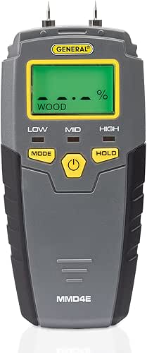 General Tools MMD4E Digital Moisture Meter, Water Leak Detector, Moisture