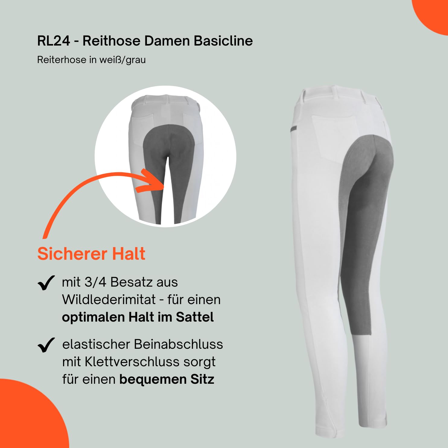 RL24 - Damen Reithose Vollbesatz BASICLINE
