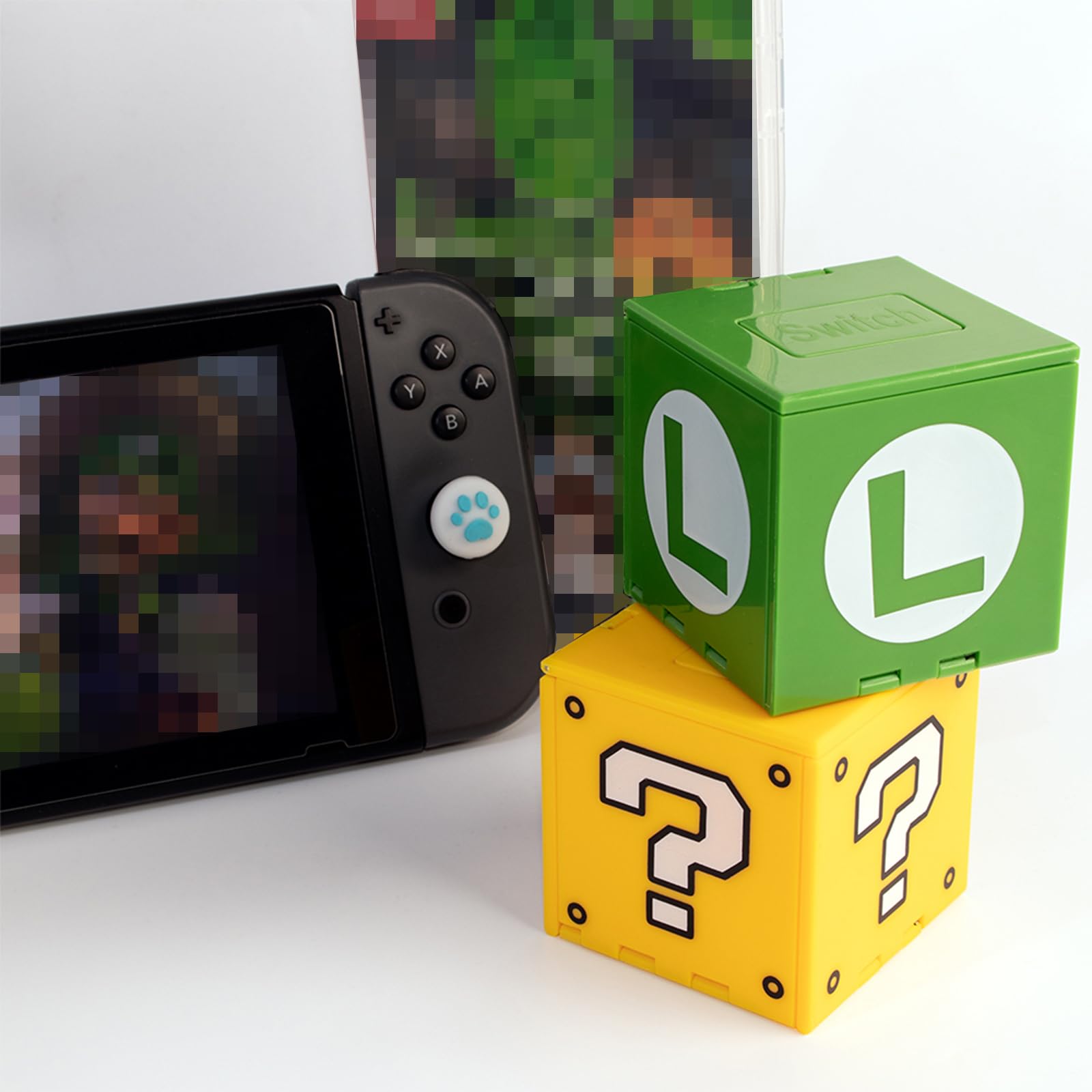 doepeBAE Boîte de Rangement pour 16 Jeux Switch – Étui Compact à Bouton Pop-Up – Protection Antichoc pour Cartouches de Jeux (A1)
