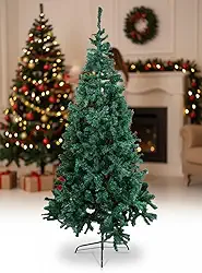 Arvore de Natal Grande 2,10 Metros Pinheiro Realista Cheio 1100 Galhos com Base de Metal