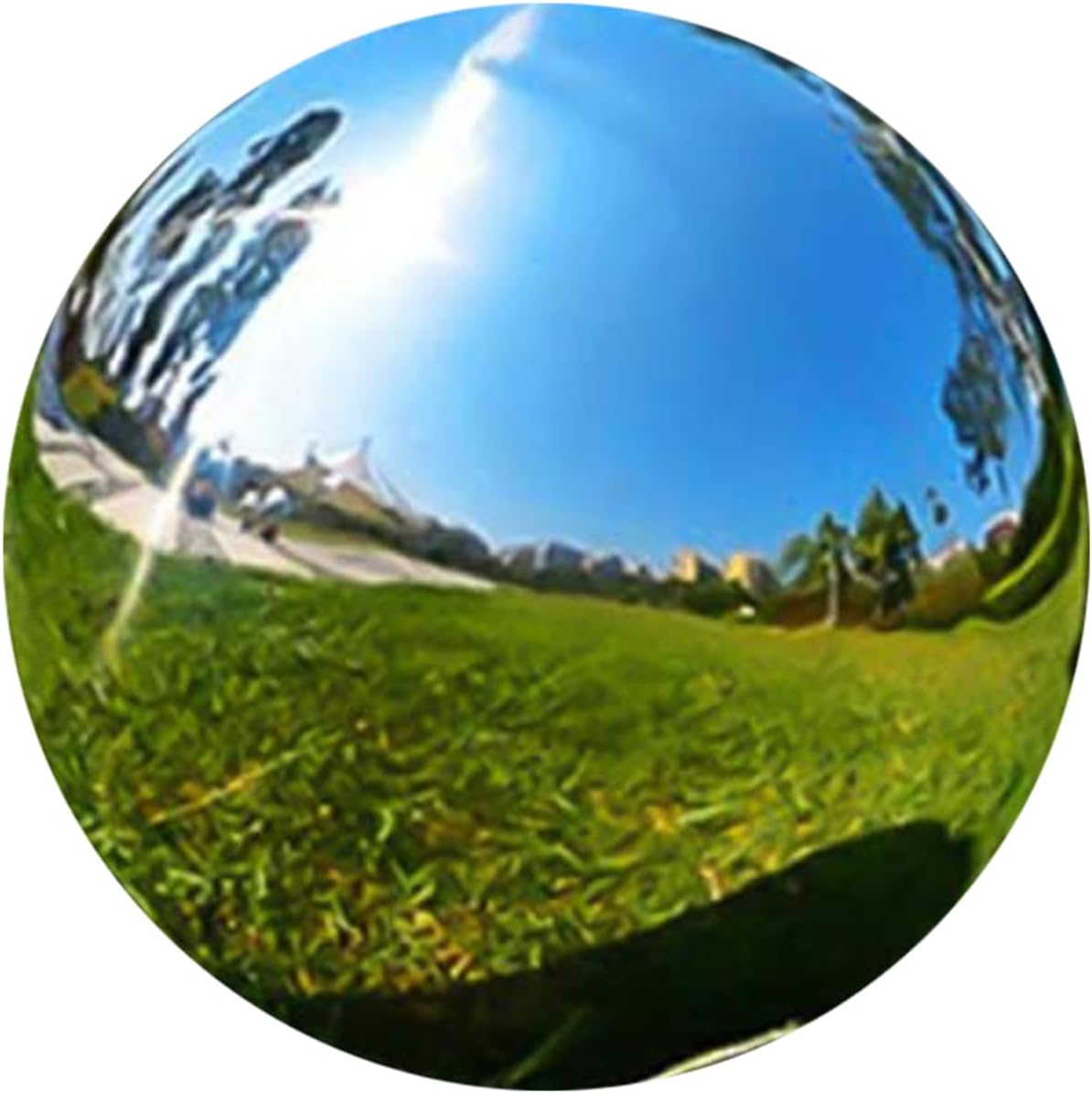 Large Stainless Steel Gazing Ball - Mirror Finish Floating Pond Ornament, Hollow Reflective Garden Globe, Outdoor Decor for Yard & Pond(10cm)
