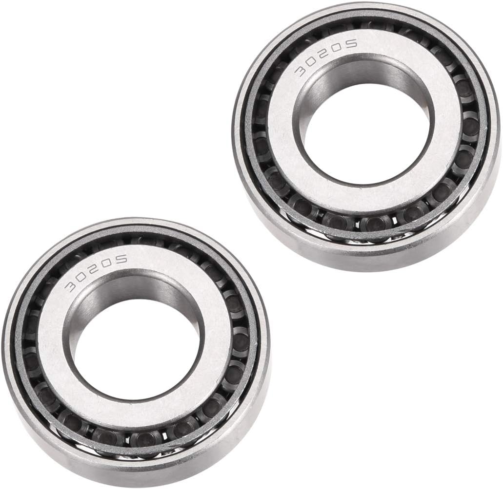 uxcell 30205 Tapered Roller Bearing Cone and Cup Set, 25mm Bore 52mm OD 15mm Thickness 2pcs