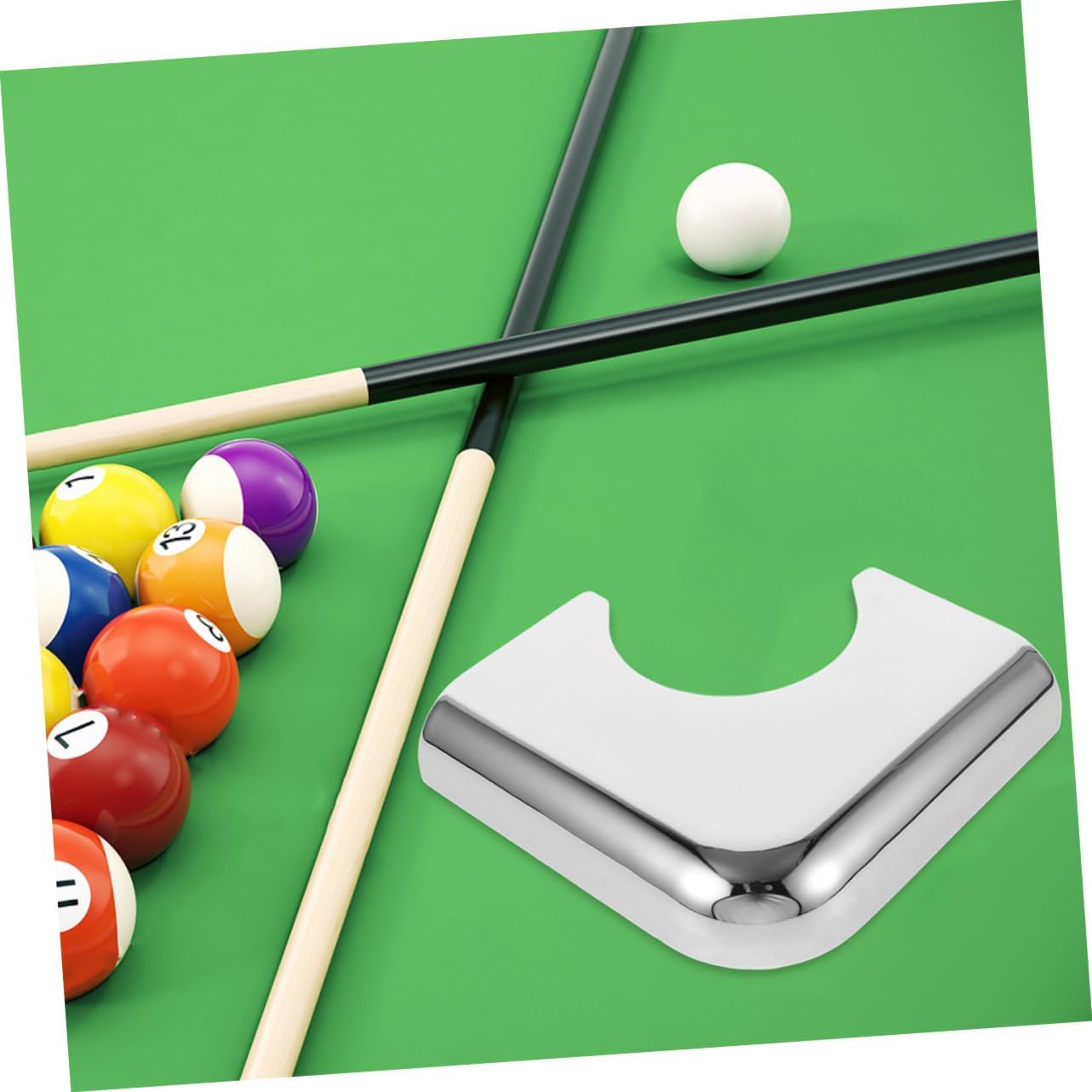 2pcs Billiard Table Corner Protectors Decorative Corner Brackets for Pool Tables Easy Installation Furniture Guards for Home Clubs Bars