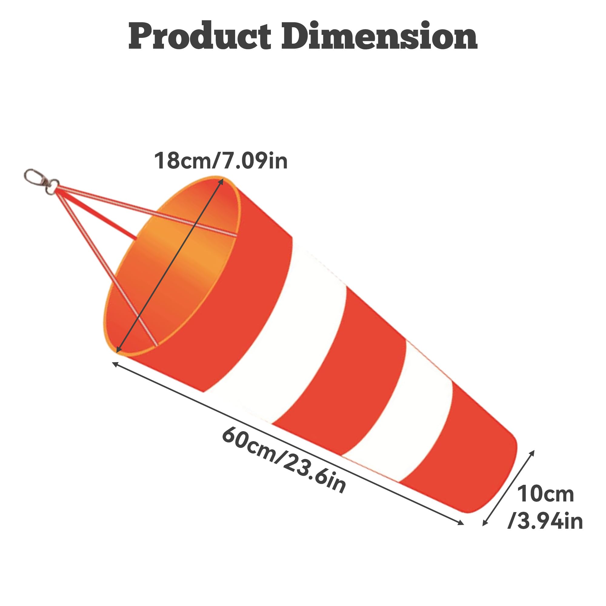 Manica A Vento AVIA - Indicatore Vento Da Giardino O Aeroporto, 97cm - Foto 8