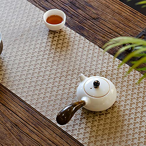 Caminos de Mesa Hogar y Cocina Geométrico Fringe Tabla Corredores Retro Macrame Mantel Corredor Retro Satén Tabla Corredor Tabla Larga Corredor Brocade Diseño Decoración de mesa, 5 colores Para Fiesta