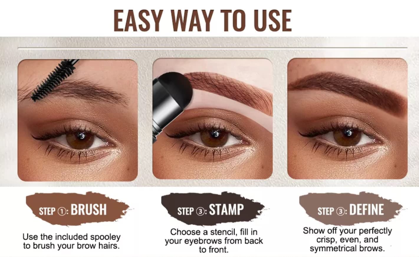 Lariox Natural Hairline Powder, Hair Shading Sponge Pen, Hairline Shadow Powder Stick, Quick Root Touch-Up, Waterproof Hair Root Concealer, Paired With 3 Pairs Of Eyebrow Stamp. (Black) 2