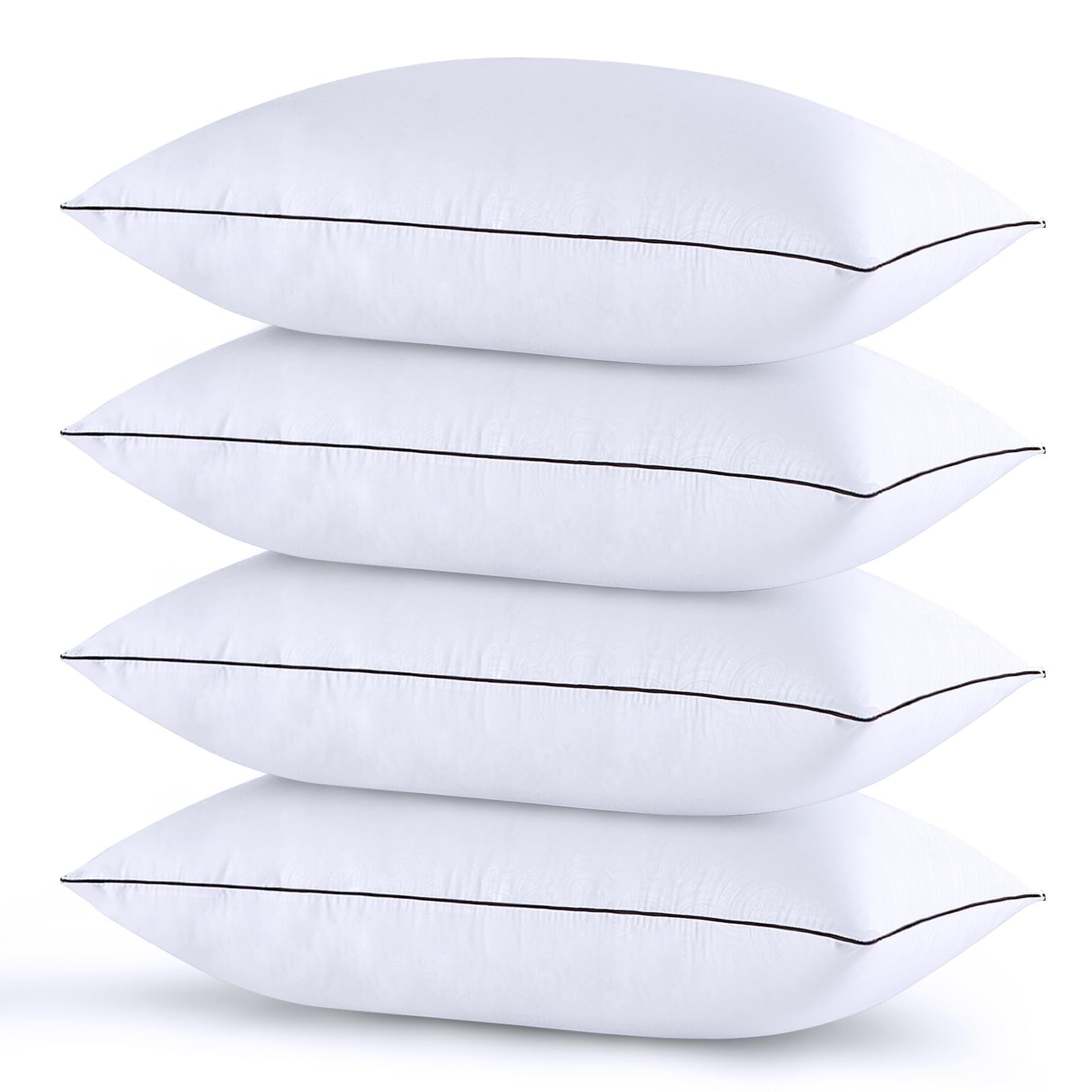 HUXMEYSON Pillows Queen Size Set of 3, Luxury Hotel Bed Pillows Set with Down Alternative Filling for Side and Back Sleepers