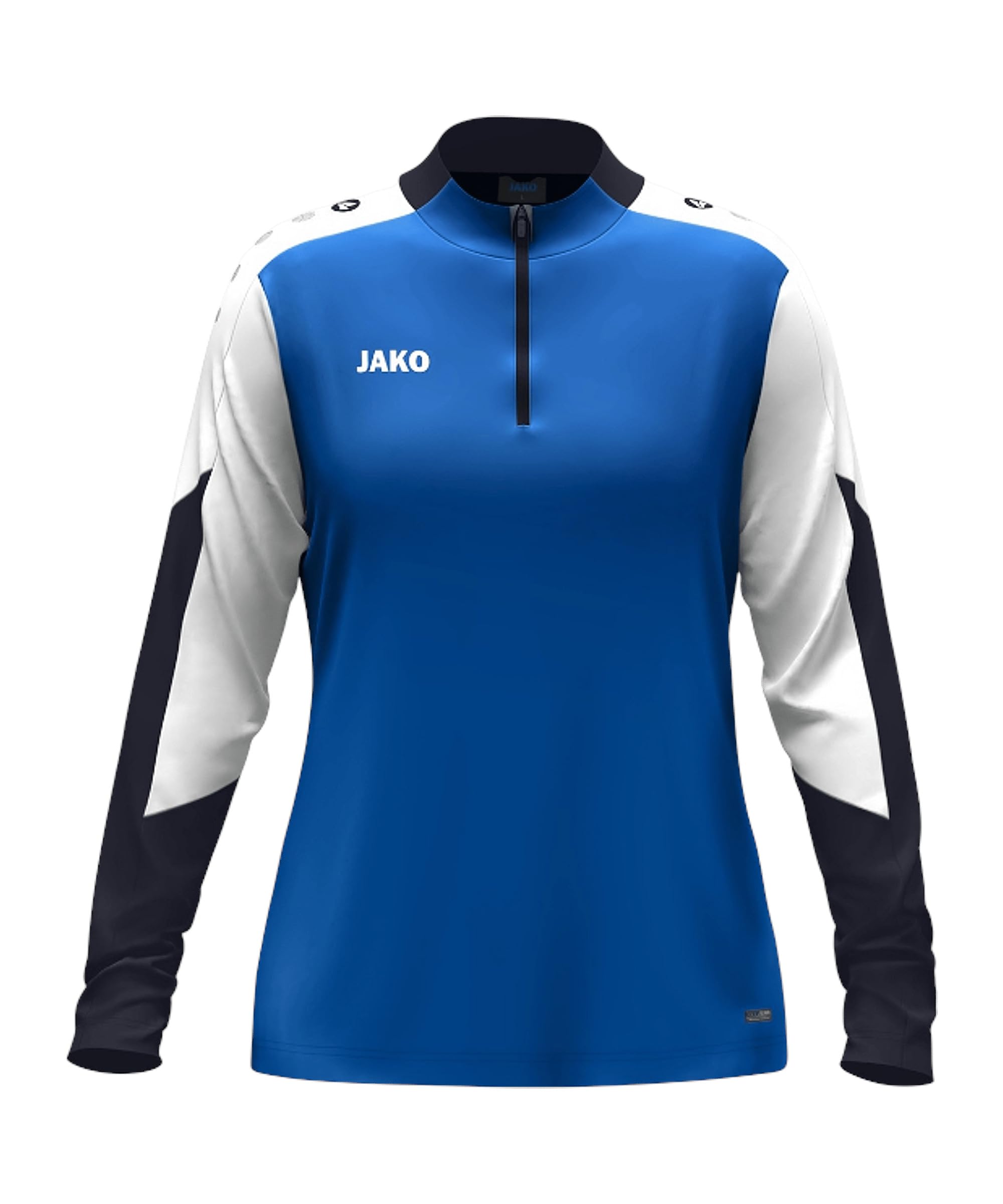Ziptop Dynamic JAKO pour femmes en taille S coloris royal blanc bleu marine