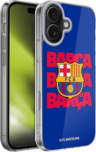 Miniatura 10 de Head Case Designs Funda de gel con licencia oficial del FC Barcelona Barca tipo gráfico [protección de grado militar] compatible con Apple iPhone 15