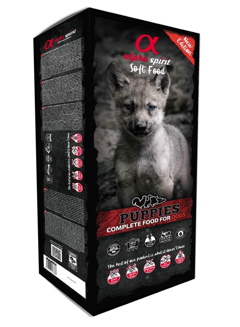 Alpha Spirit 3004209 - Nourriture Semi-Humide, Chiots, 9 Kg