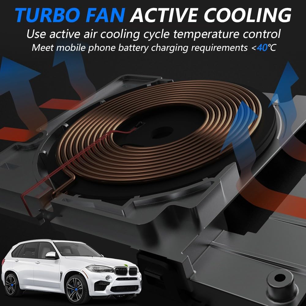 Singkin Caricatore Wireless Auto per Audi A6 S6 RS6 2012-2018 Audi A7 S7 RS7 2009-2018, 15W