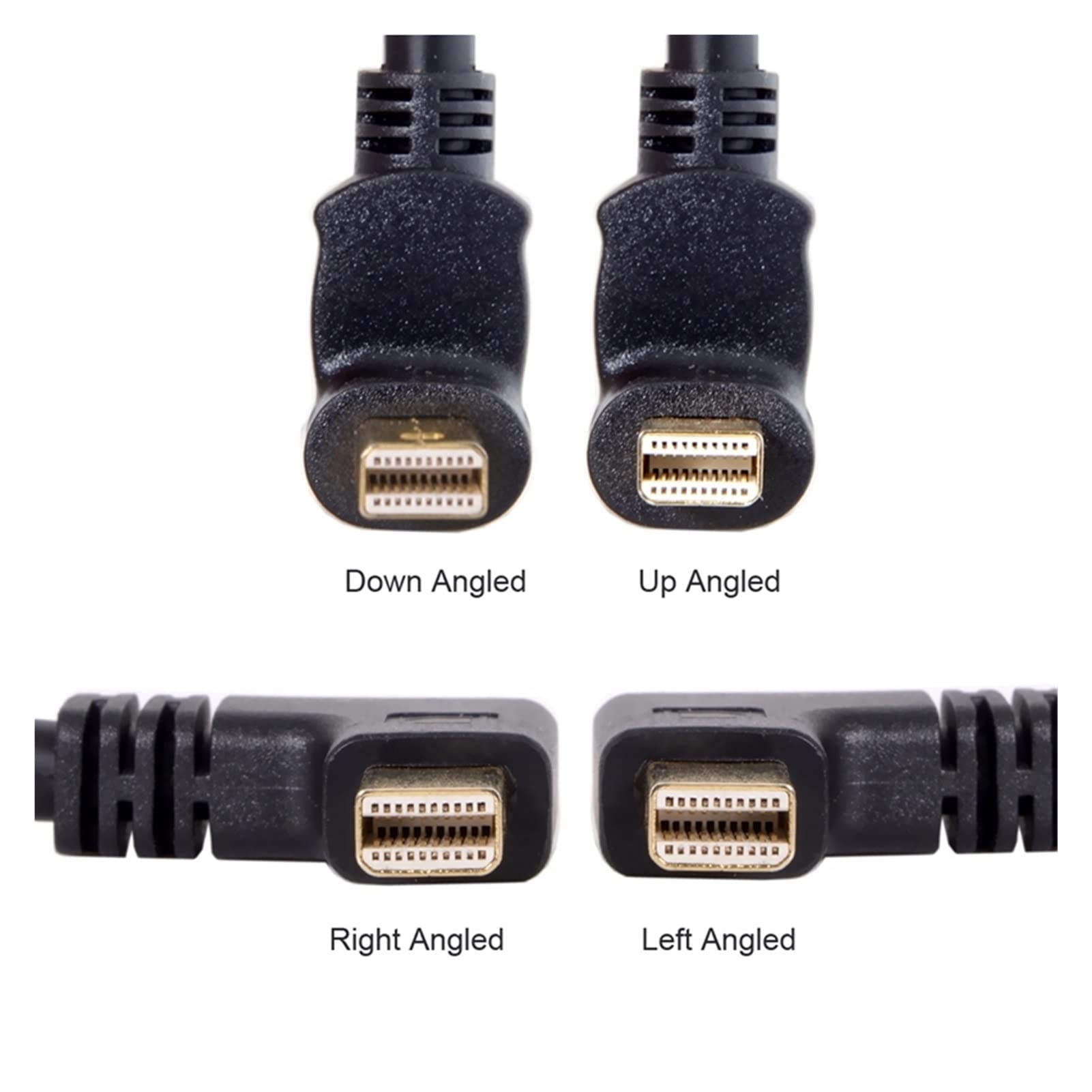 90 gradi a destra lasciato giù dal cavo angolato M~ni DP. DisplayPort al cavo femmina Displayport compatible with display Monitor 25cm Cable(Mini dp RI TO DP)