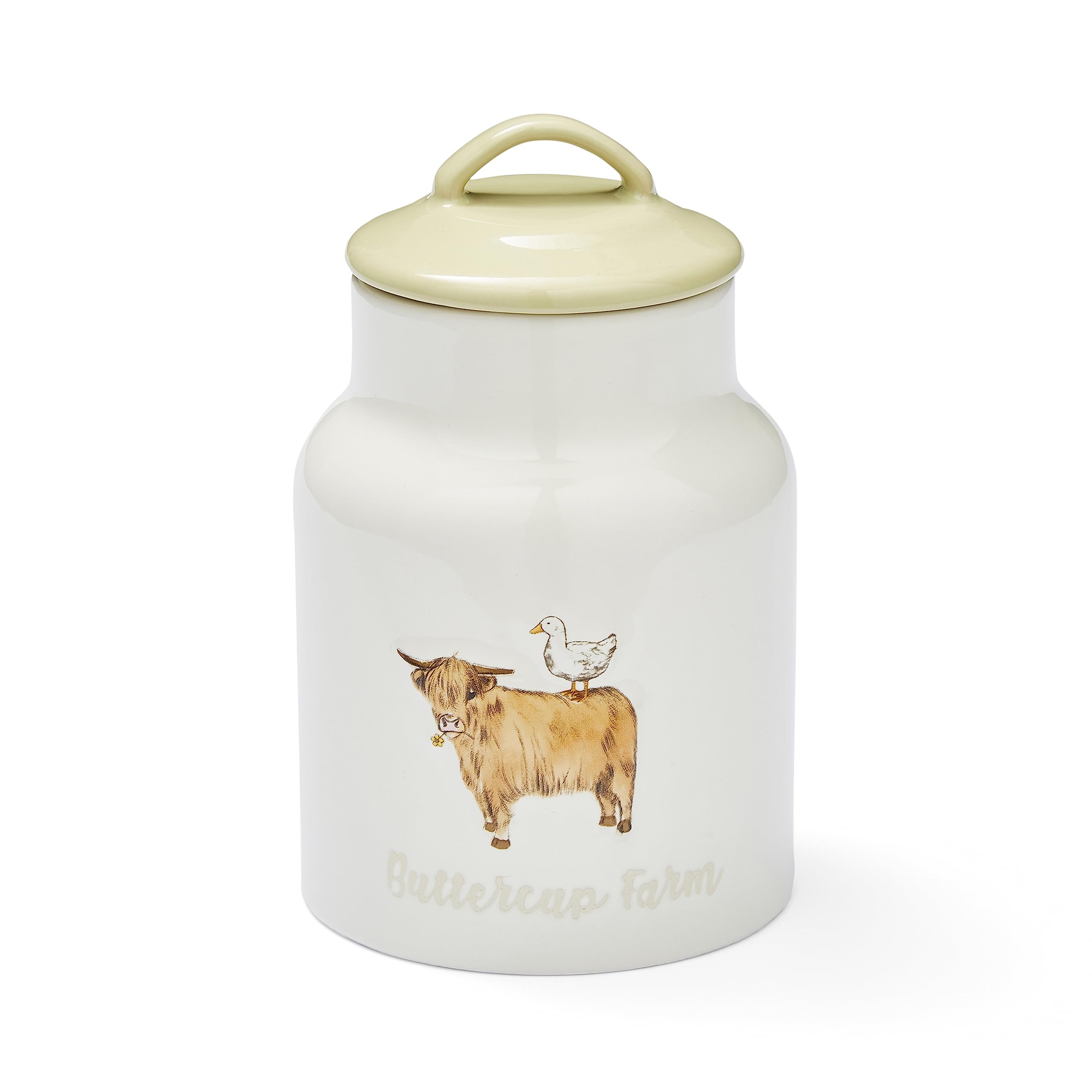 Cooksmart Ceramic Coffee Canister | Tea Coffee Sugar Canisters For All Type Of Kitchens | Tea Storage Jars With Modern Designs - Buttercup Farm