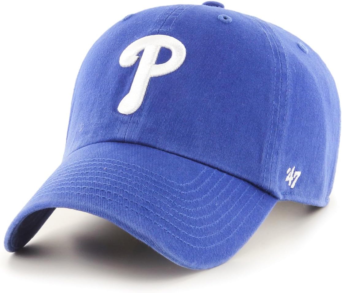 47 MLB Clean Up Primary Logo Alternate Color Adjustable Hat Cap - One Size