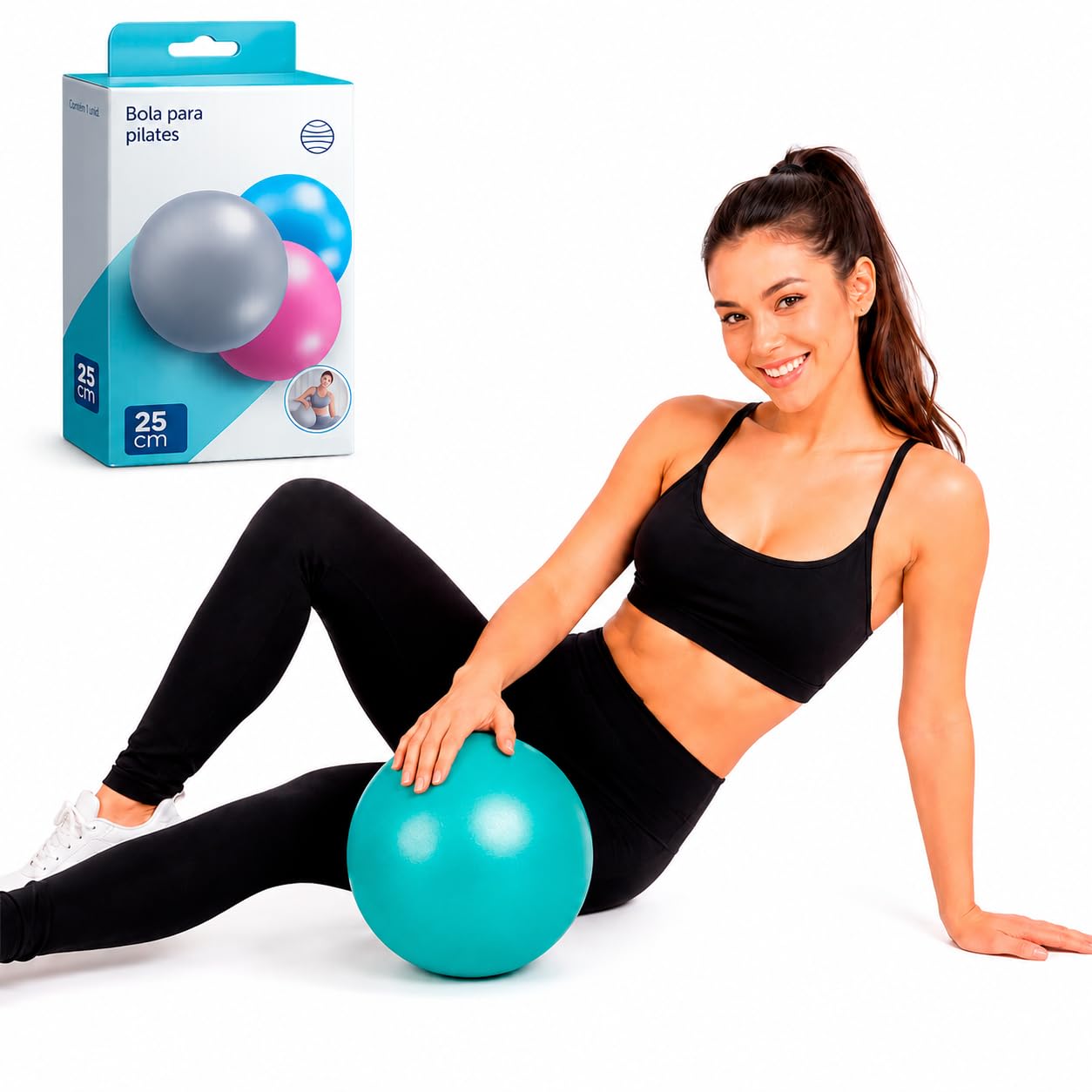 Bola de Pilates 25cm PVC Premium | Exercícios, Fisioterapia, Treino Funcional,