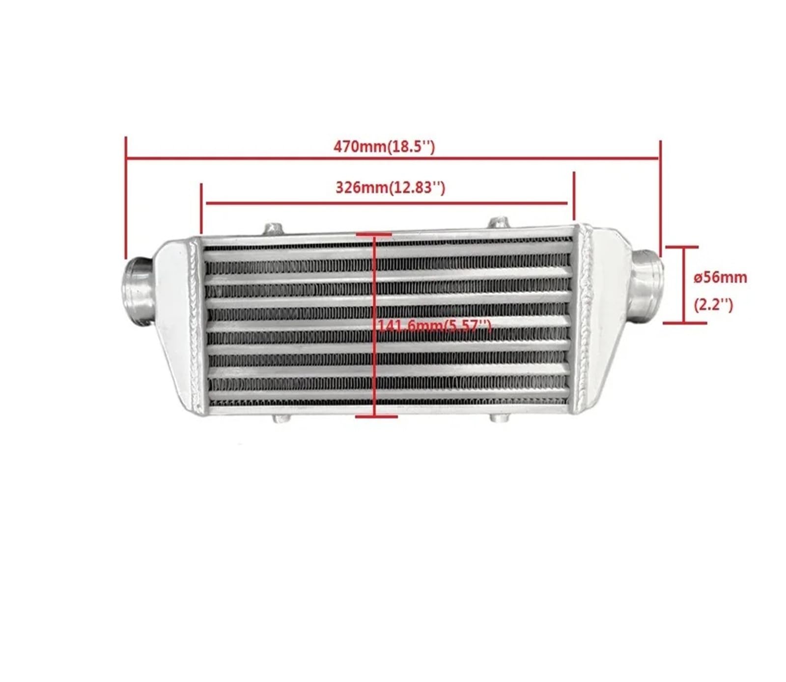 Intercooler Turbo De Montaje Superior Intercooler Universal 470*167,6*69mm