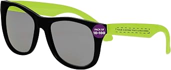 DISCOUNT PROMOS Custom Plastic Tahiti Sunglasses Set of 10/50/100 Personalized UV Protection Perfect for Outdoor Party