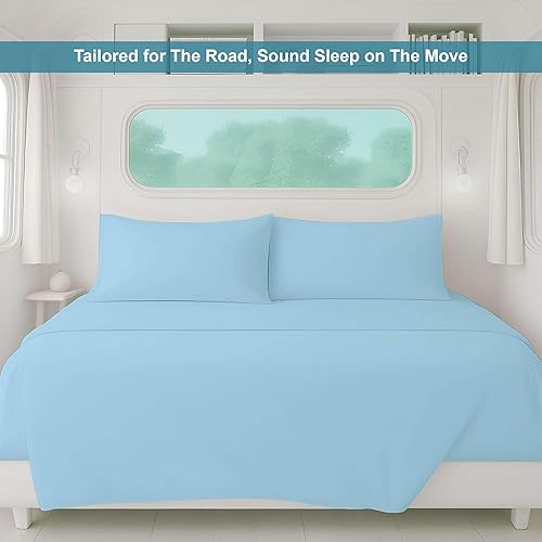 Miniatura 6 de Juego de sábanas tamaño individual (38 x 75), 4 piezas, color chocolate, bolsillo profundo para colchones de 15 pulgadas, microfibra cepillada,