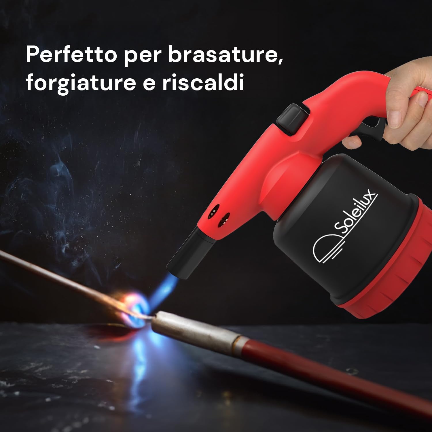 Lampada Saldatore Piezo Cannello + 2 Bombole Gas Butano