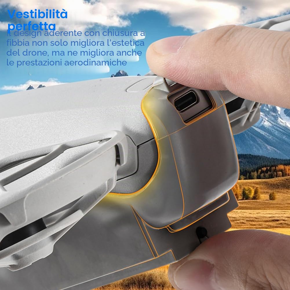 DJI Neo Accessori - Supporto luce notturna a LED, regolazione perfetta, altezza regolabile, batteria ricaricabile, facile montaggio, ideale per voli notturni e atterraggi sicuri