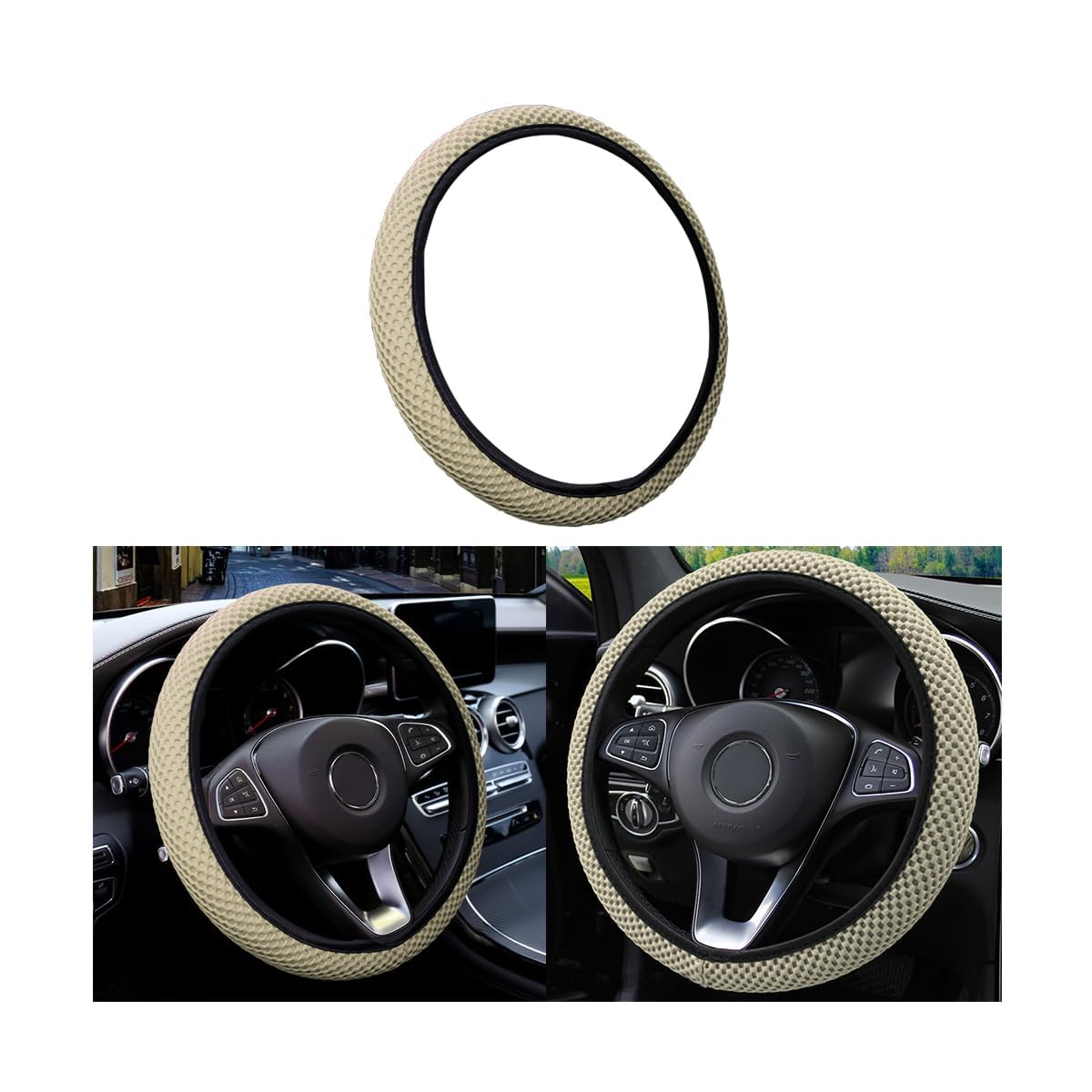 1 Piece Steering Wheel Cover for Toyota Hilux Double Cab VIII 2017-2020