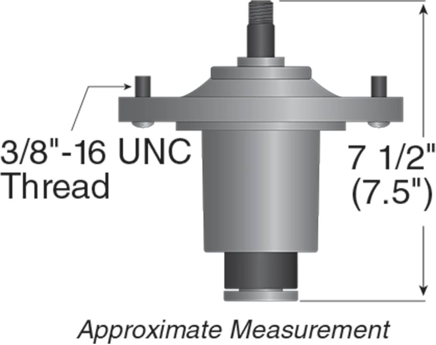 Stens Spindle Assembly for Exmark Next Laser Z LZDS902K, LZD25KD605, LZDKD725, LZS29PKA606, LZX23KD605, LZDKD725 and LZS29PKA606 109-6917