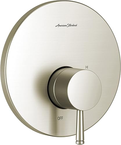 American Standard TU064500.295 Serin - Kit de embellecedores para válvulas con cartucho, universal, níquel cepillado