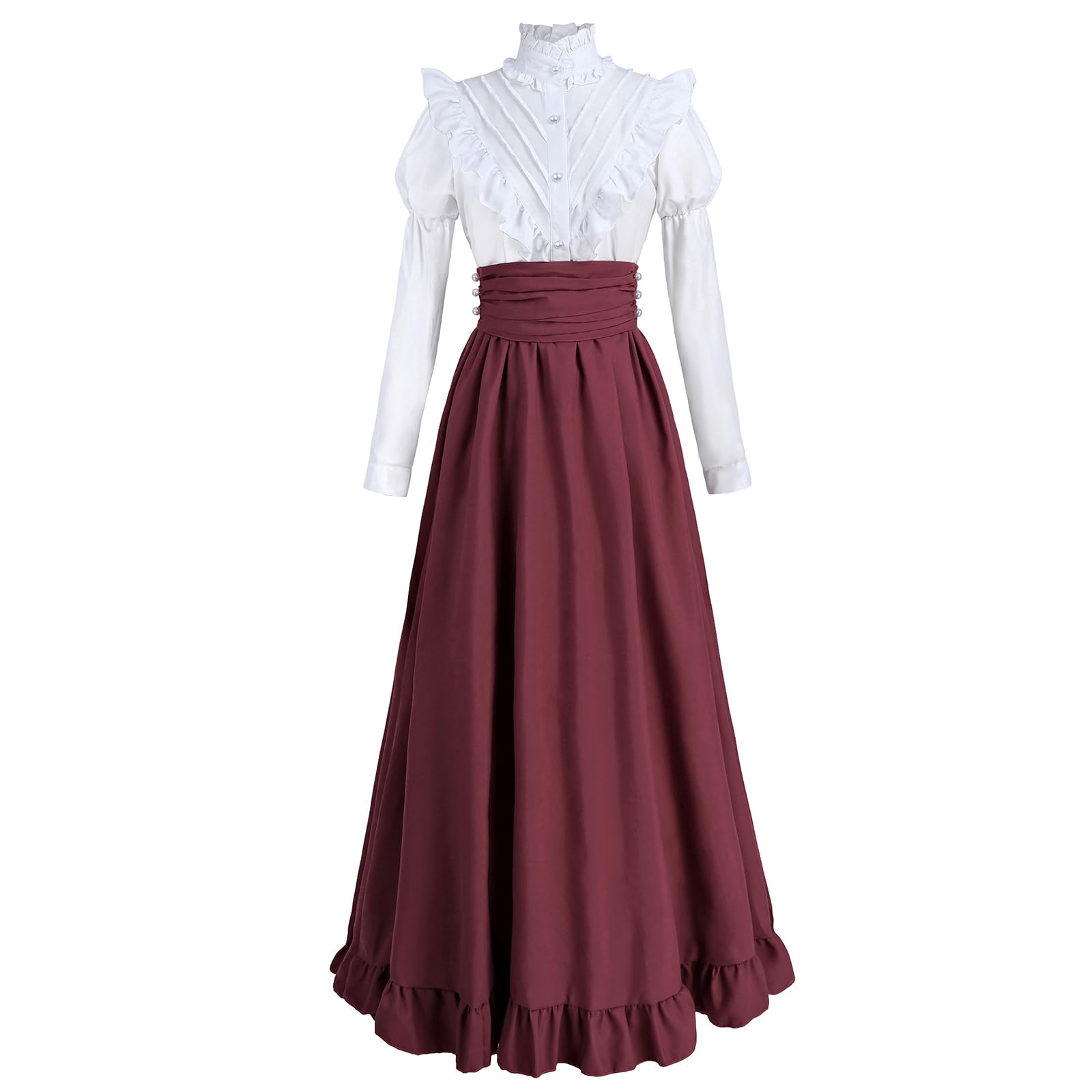 CR ROLECOS Victorian Dress for Women 2-Piece Set