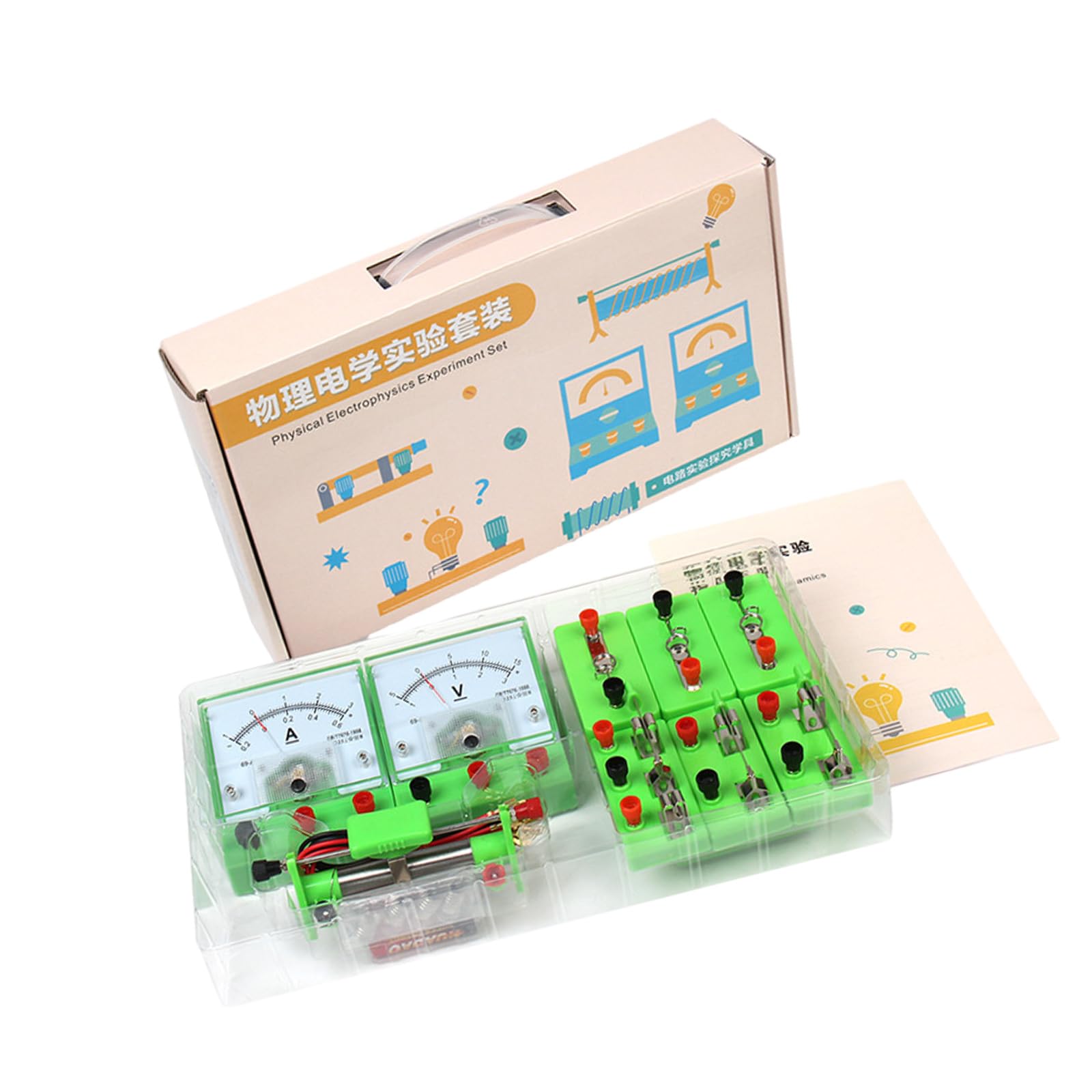 Fisica Elettrofisica Esperimento Set Kit di esperimenti scientifici Circuiti di costruzione per Esperimenti scientifici in aula Scienze Fisiche Scienze Laboratorio Kit Circuiti di apprendimento