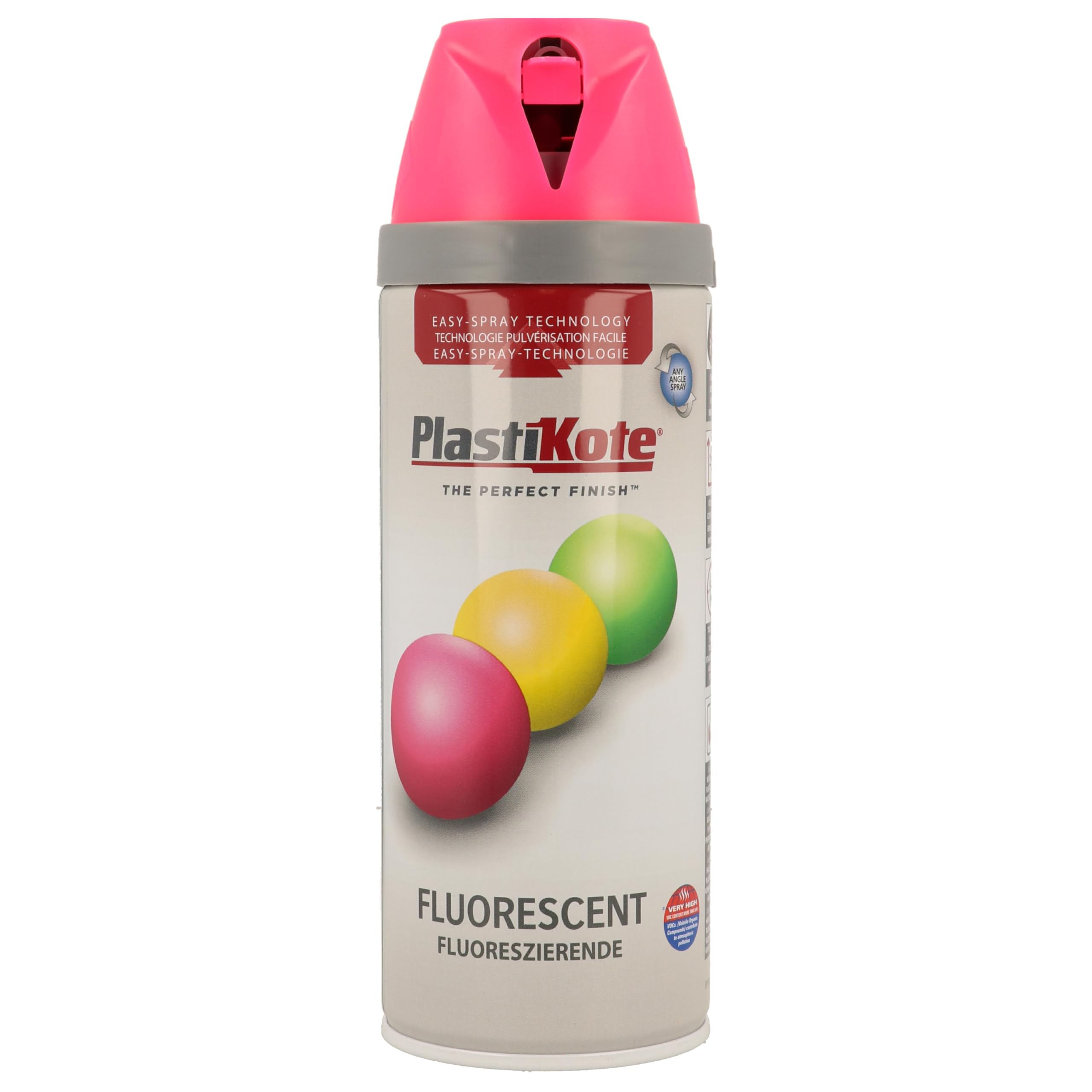 Plasti-Kote Pkt1900 Twist & Spray Fluorescent Pink 400Ml 5055018140519