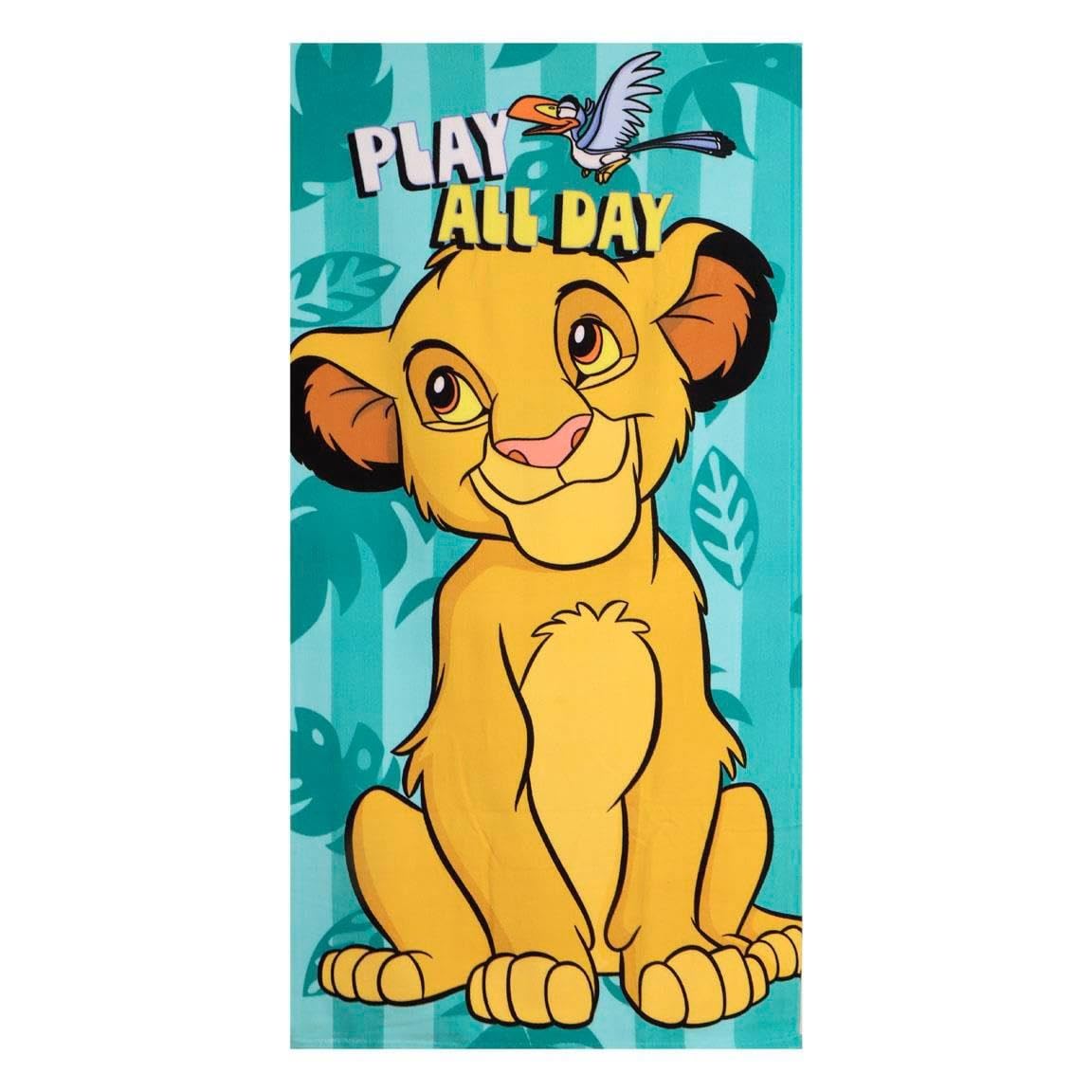 CERDÁ LIFE'S LITTLE MOMENTS Lion King Children's Microfibre Towel for Bath and Beach – Microfibre Towel for Children and Daily Use