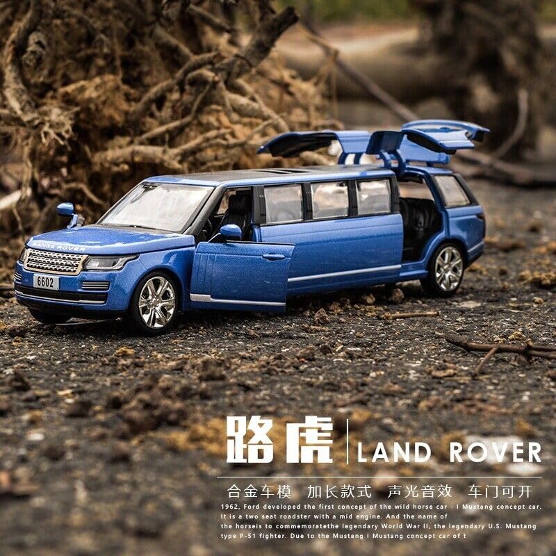 Image of Long Range Rover Diecast Metal Pullback Toy Car With Openable Doors & Light, Music Boys Car For Kids Best Toys Gifts Toys For Kids, Multicolor