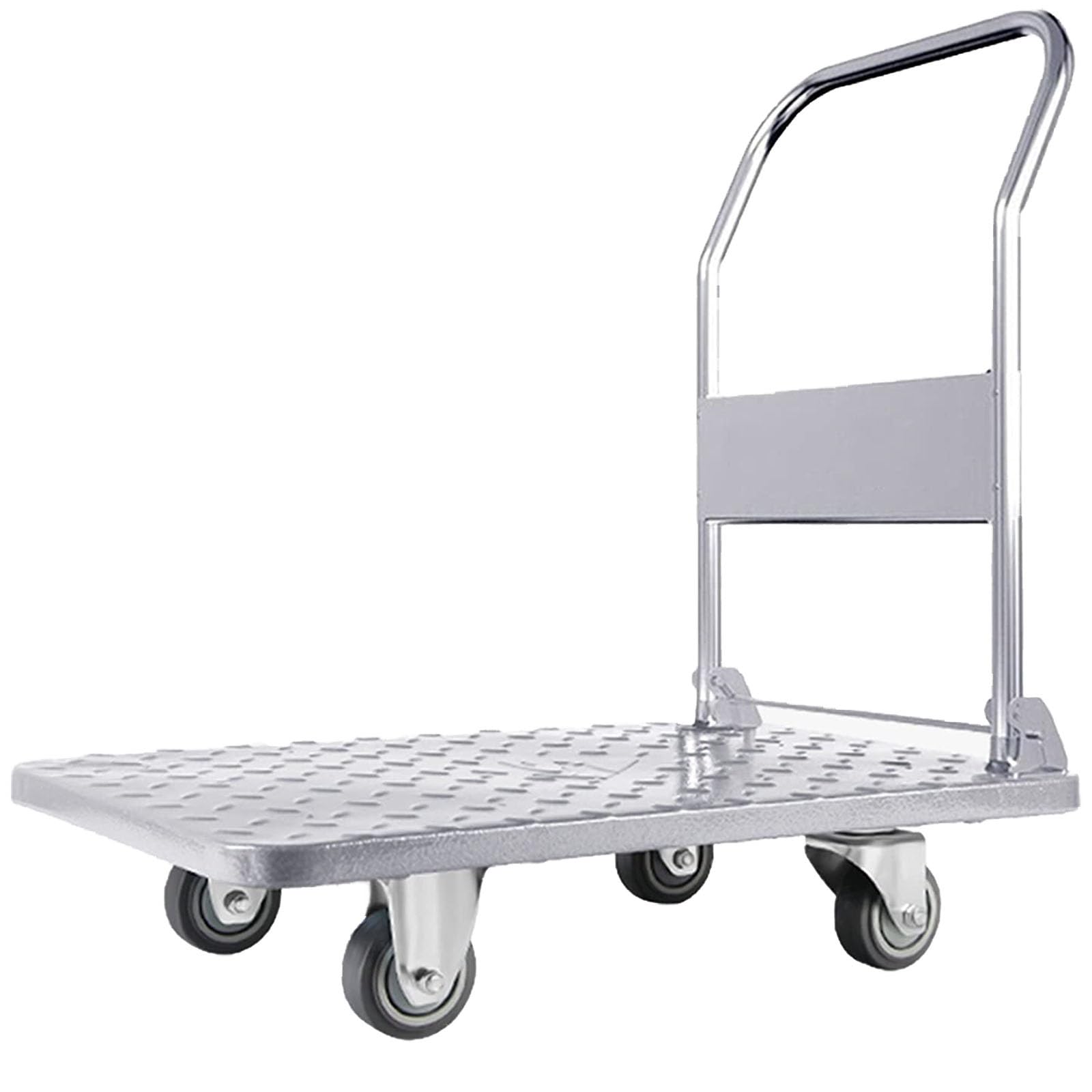 Carrello da Trasporto Carrello con Piattaforma Carrello a Spinta Portatile Robusto Carrello a Spinta Industriale per riporre Facilmente i Bagagli Durante Lo Spostamento in Magazzino(70X45cm)
