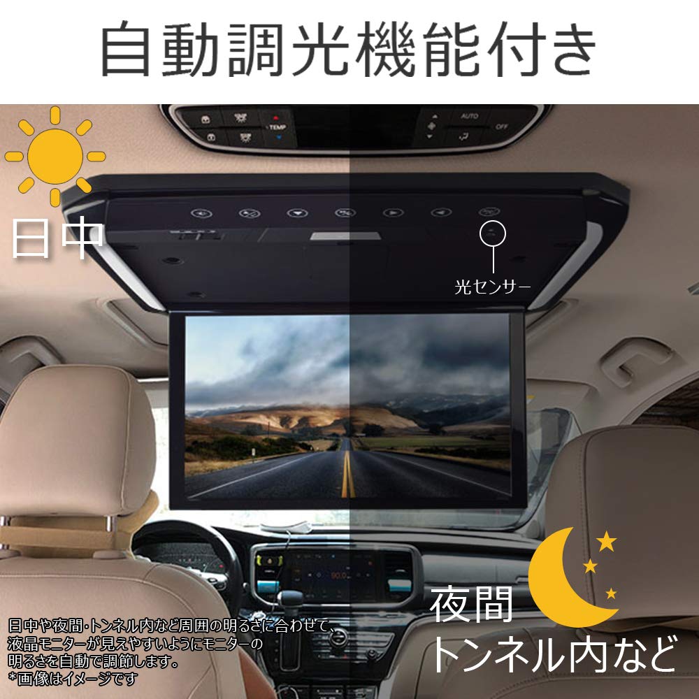 Amazon.co.jp: LOSKA15.6インチ新型フリップダウンモニター大画面 