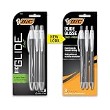BIC Glide Exact Black Retractable Ballpoint Pens, Fine Point, 3-Count – view 2