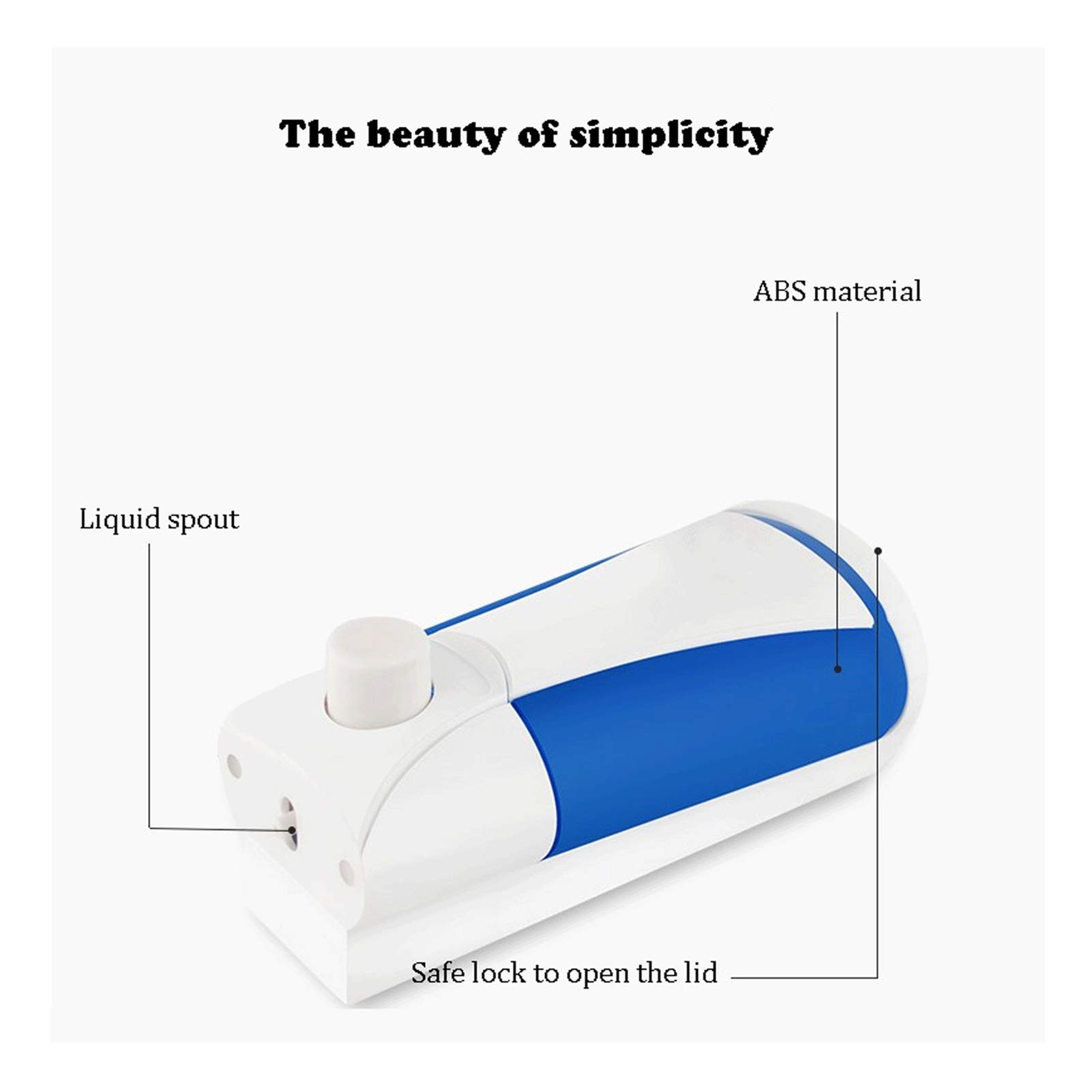 Dispenser Sapone Dispenser di Sapone a Testa Singola e Doppia Testa (Bianco e Cromo) Casella del Liquido della Toilette della Cucina, Installazione con Fori Dosasapone (A,B,C,D : D)