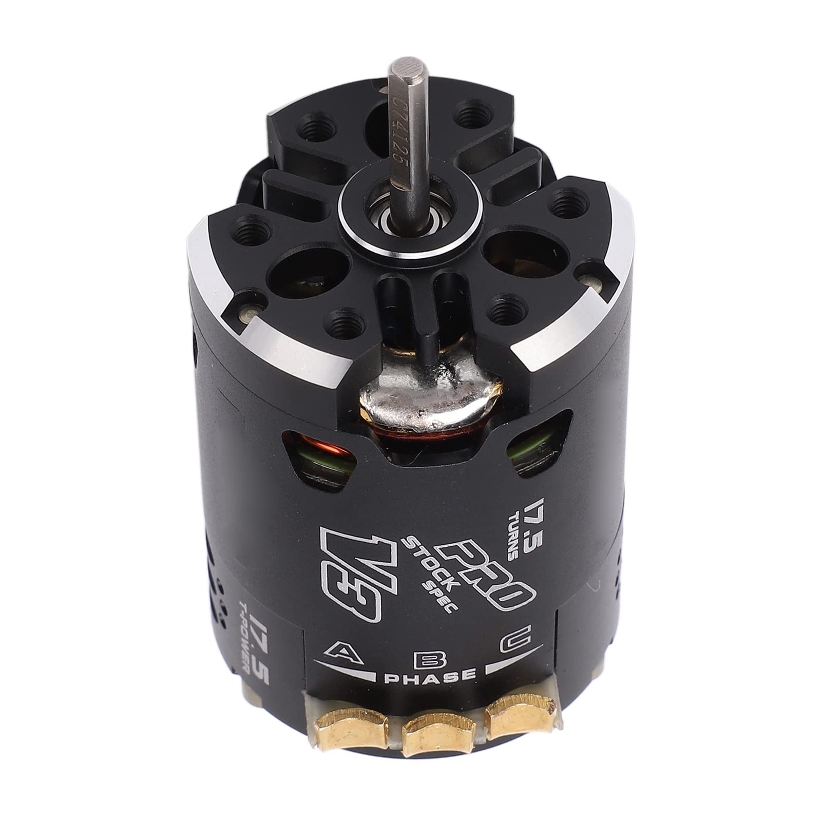 Pwshymi Silnik Bezszczotkowy z Czujnikiem 540 V3 o Wysokiej Wydajności 2300 Kv do Samochodów Terenowych 1/10 1/12 RC Czarny Fioletowy Aluminium